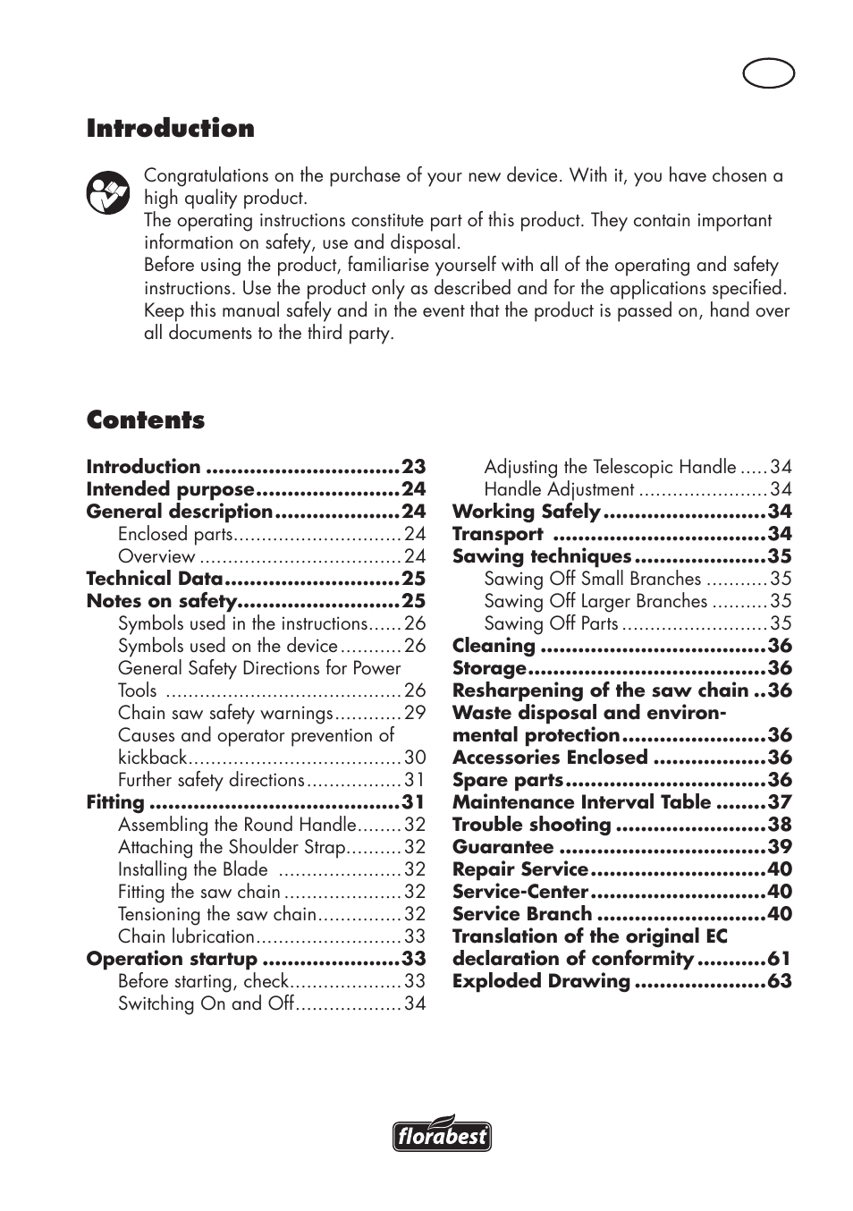 Florabest FHE 550 B2 User Manual | Page 23 / 64