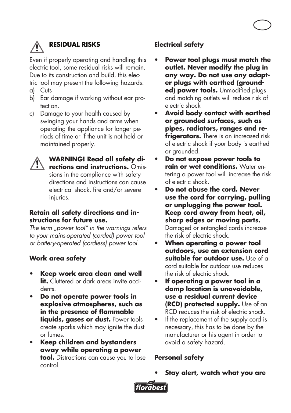 Florabest FHE 550 B2 User Manual | Page 27 / 64