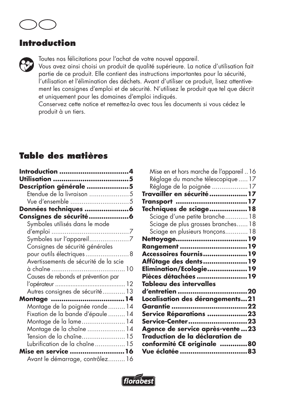 Florabest FHE 550 B2 User Manual | Page 4 / 84