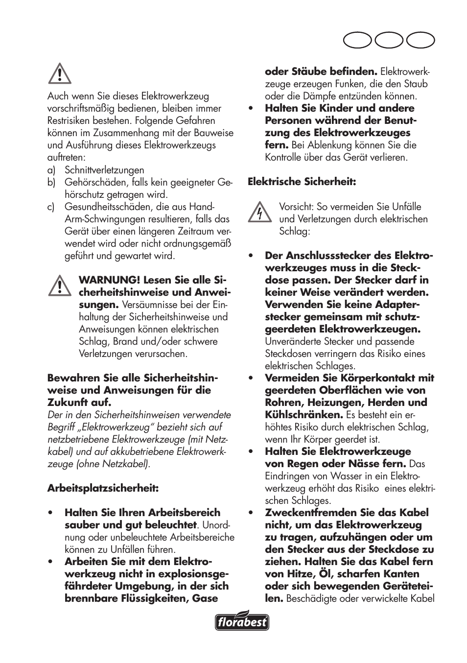 De at ch | Florabest FHE 550 B2 User Manual | Page 47 / 84