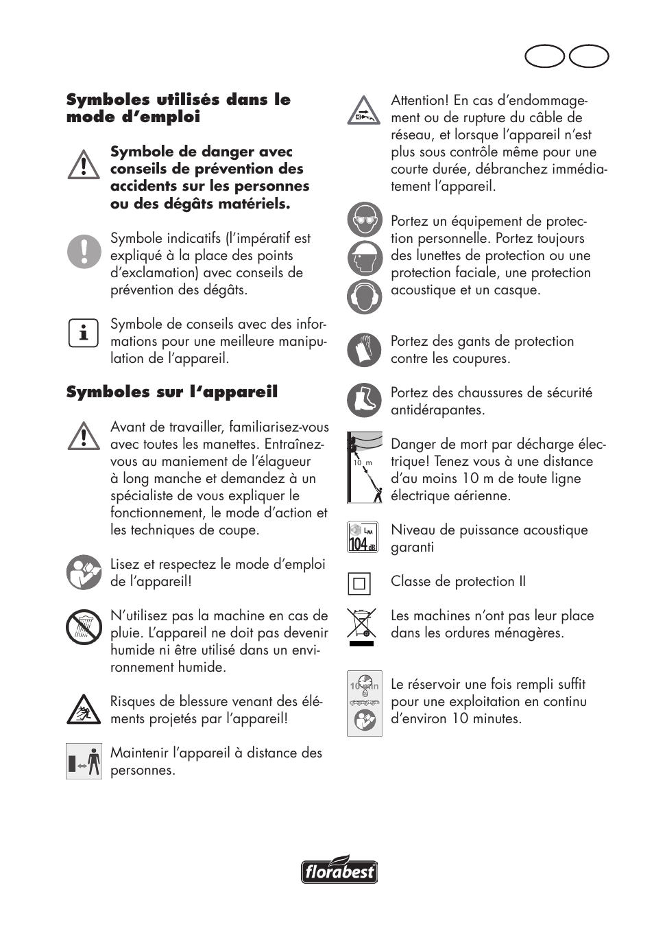 Fr be | Florabest FHE 550 B2 User Manual | Page 7 / 84