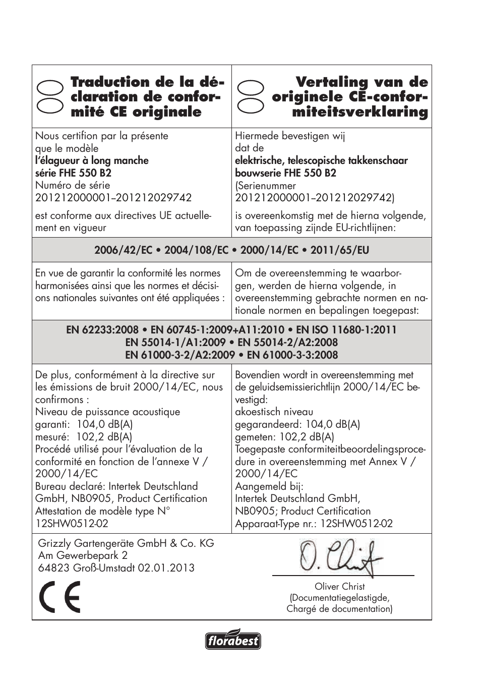 Florabest FHE 550 B2 User Manual | Page 80 / 84