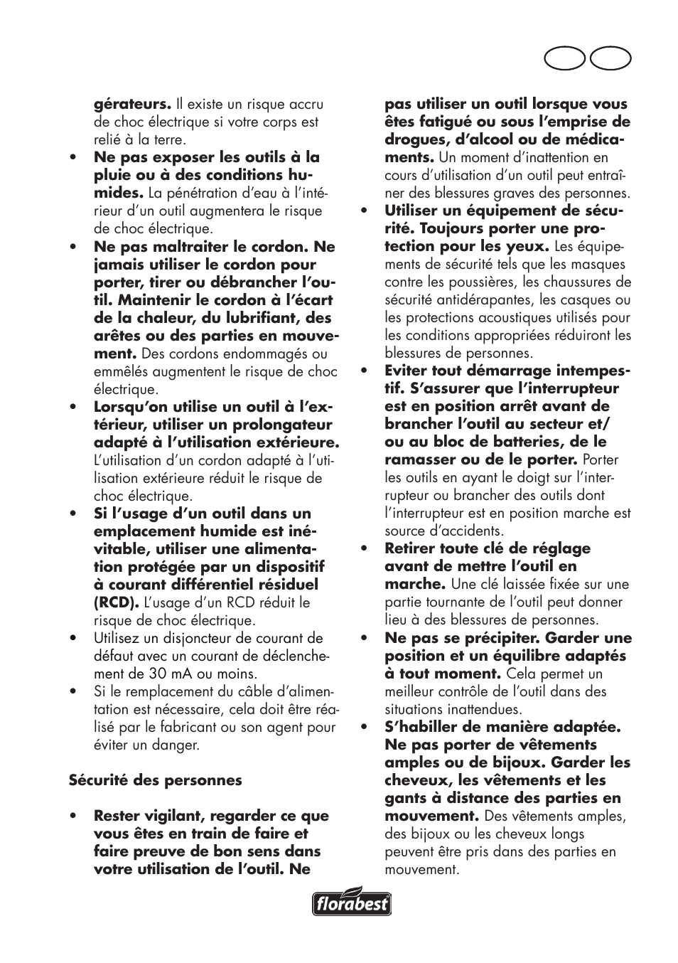 Fr be | Florabest FHE 550 B2 User Manual | Page 9 / 84