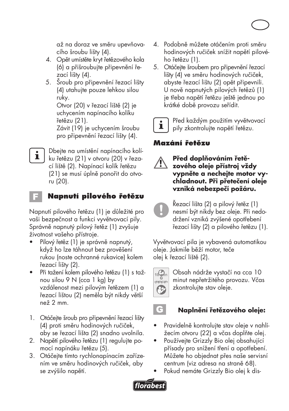 Florabest FHE 550 B2 User Manual | Page 69 / 120