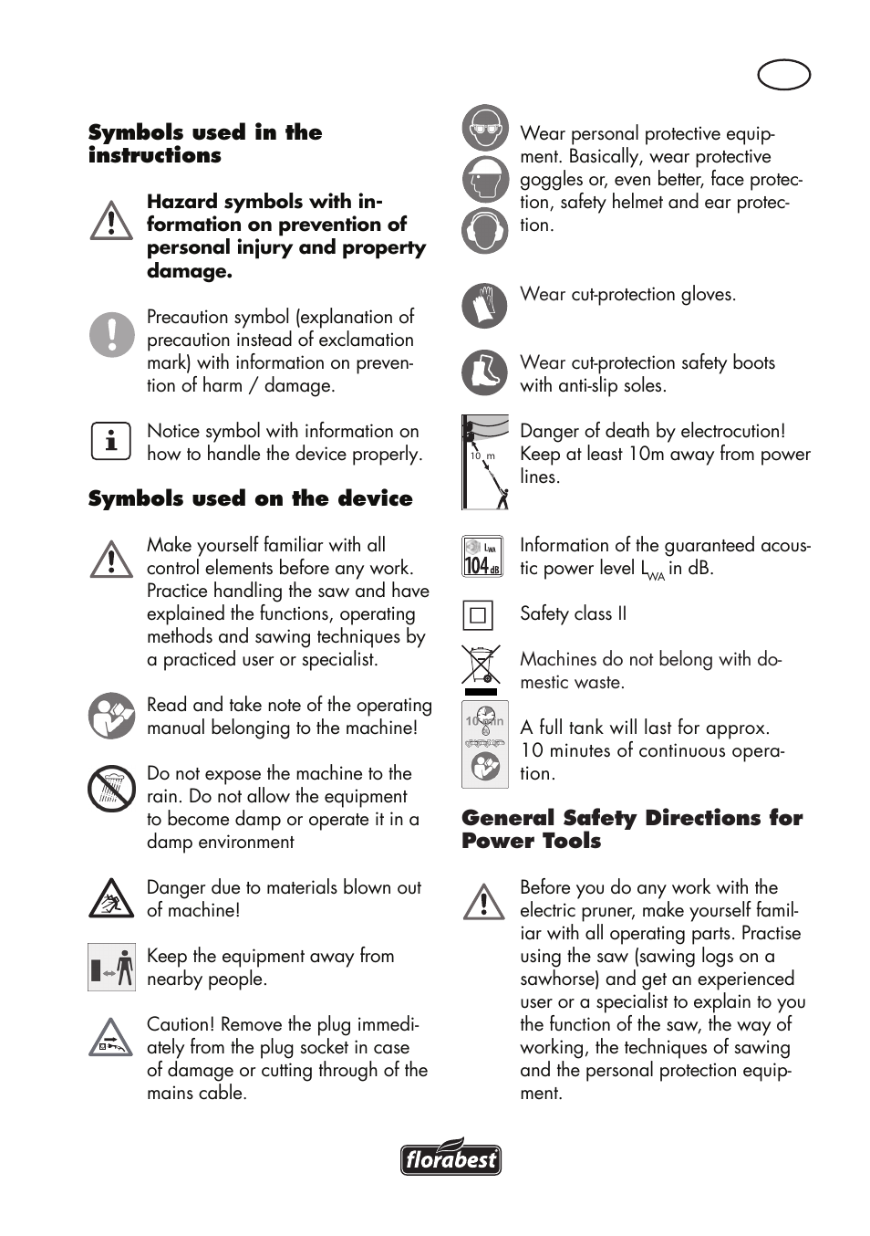 Florabest FHE 550 B2 User Manual | Page 7 / 120