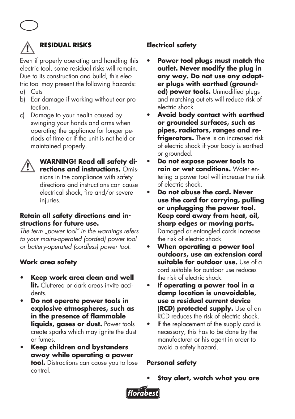 Florabest FHE 550 B2 User Manual | Page 8 / 120