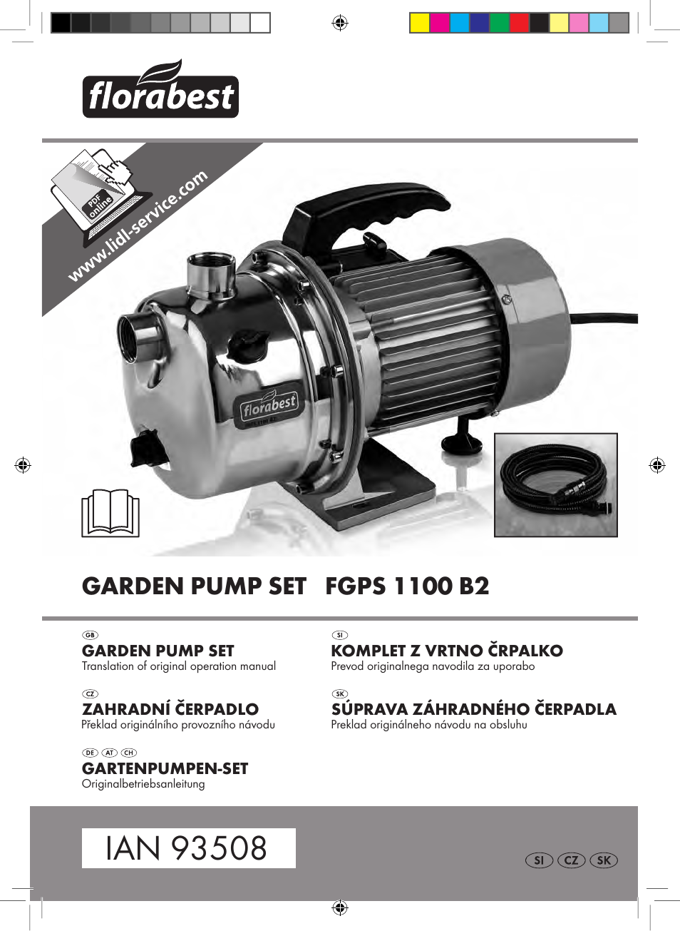 Florabest FGPS 1100 B2 User Manual | 56 pages