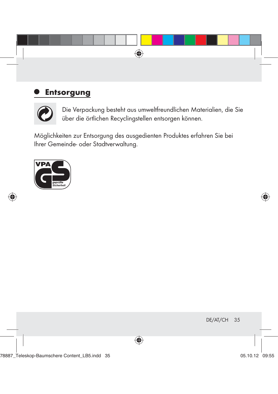 Entsorgung | Florabest Z31309 User Manual | Page 35 / 36