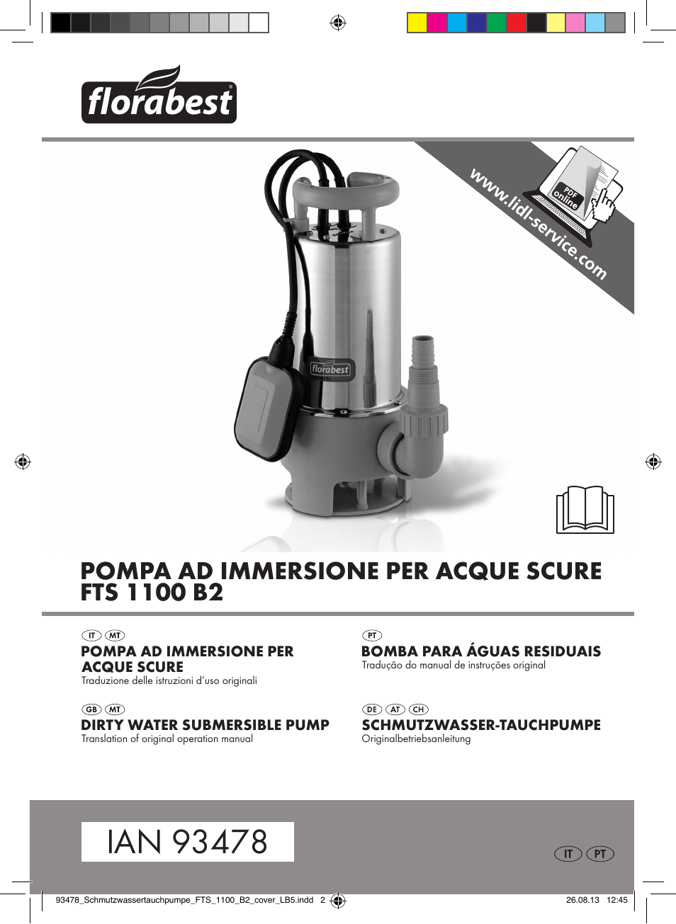 Florabest FTS 1100 B2 User Manual | 50 pages