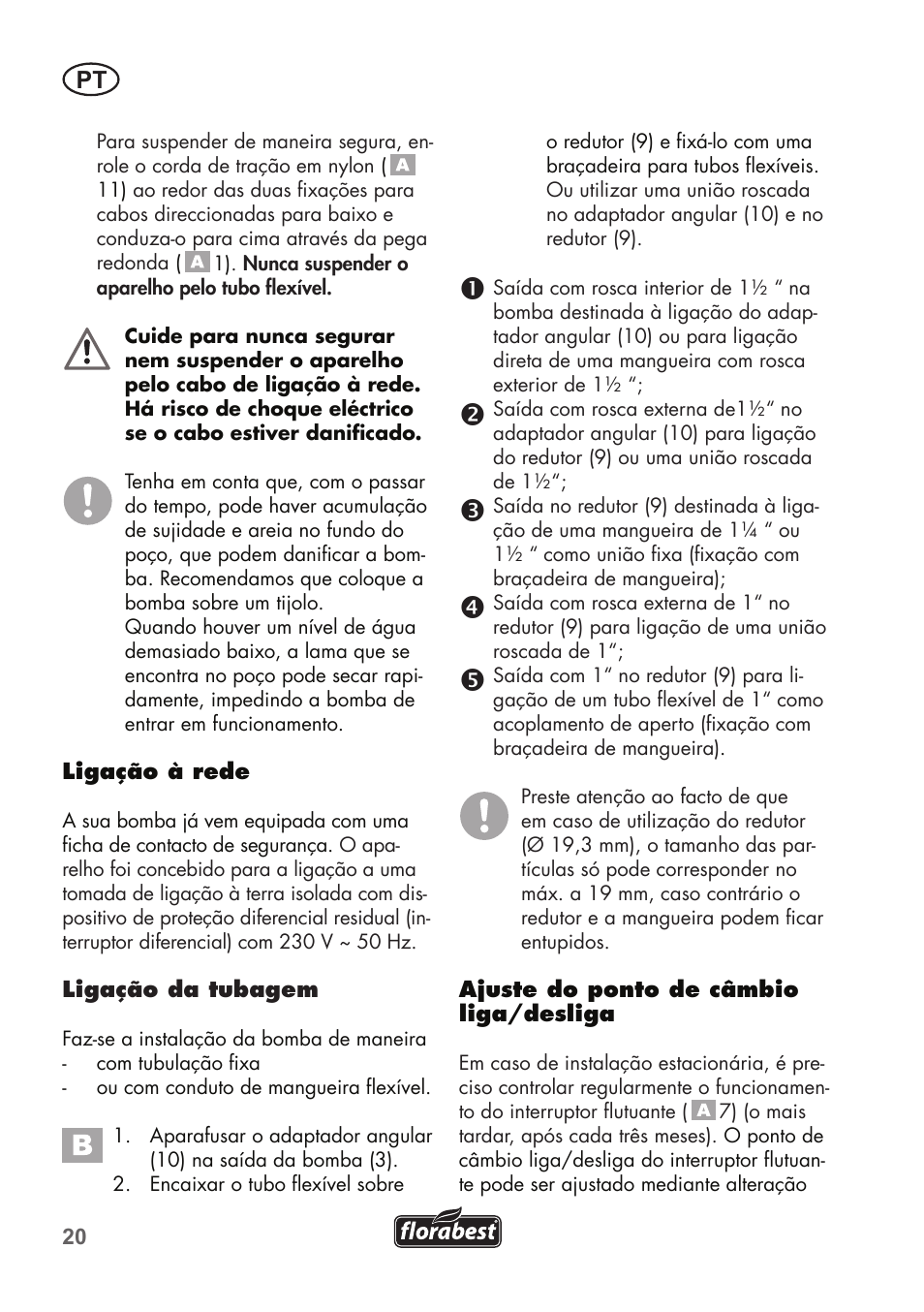 Florabest FTS 1100 B2 User Manual | Page 20 / 50