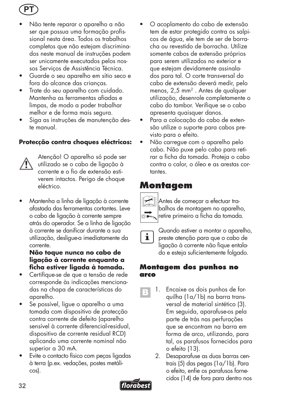 Montagem | Florabest FGH 710 A1 User Manual | Page 32 / 68