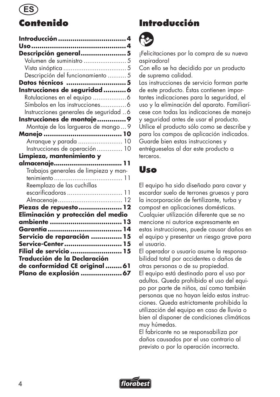 Florabest FGH 710 A1 User Manual | Page 4 / 68