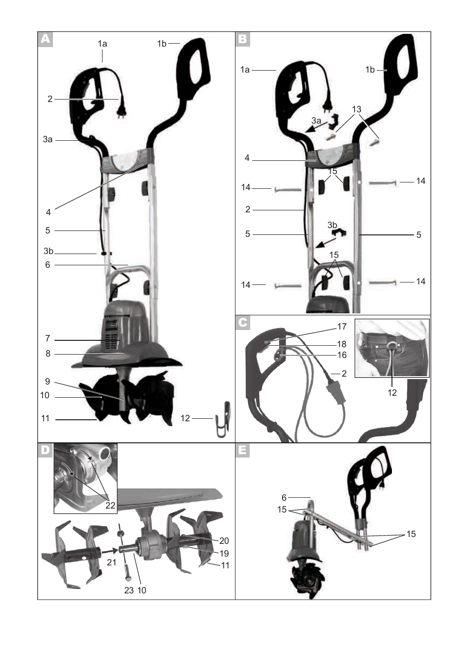Ad e b | Florabest FGH 710 A1 User Manual | Page 3 / 52