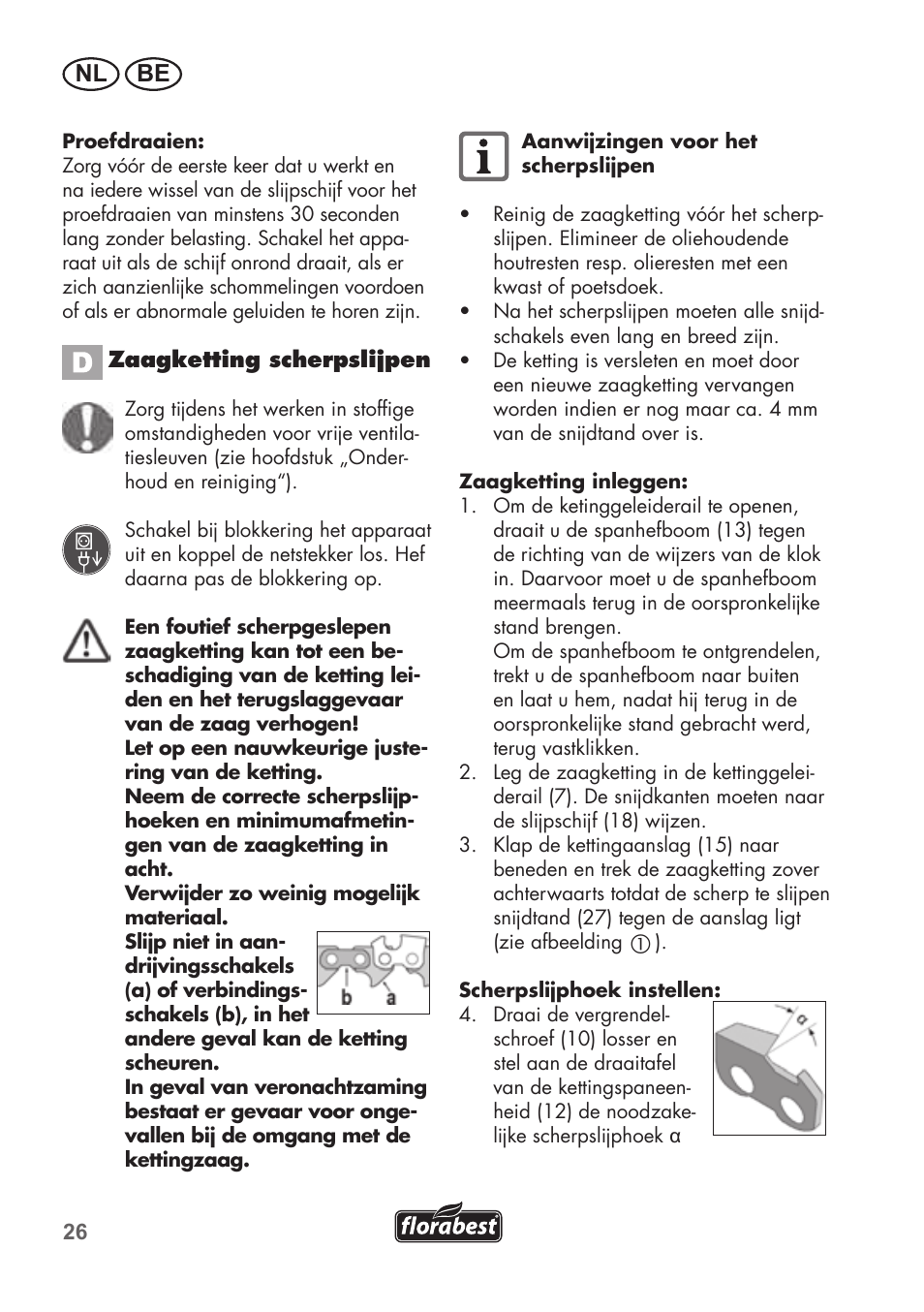 Florabest FSG 85 B1 User Manual | Page 26 / 64