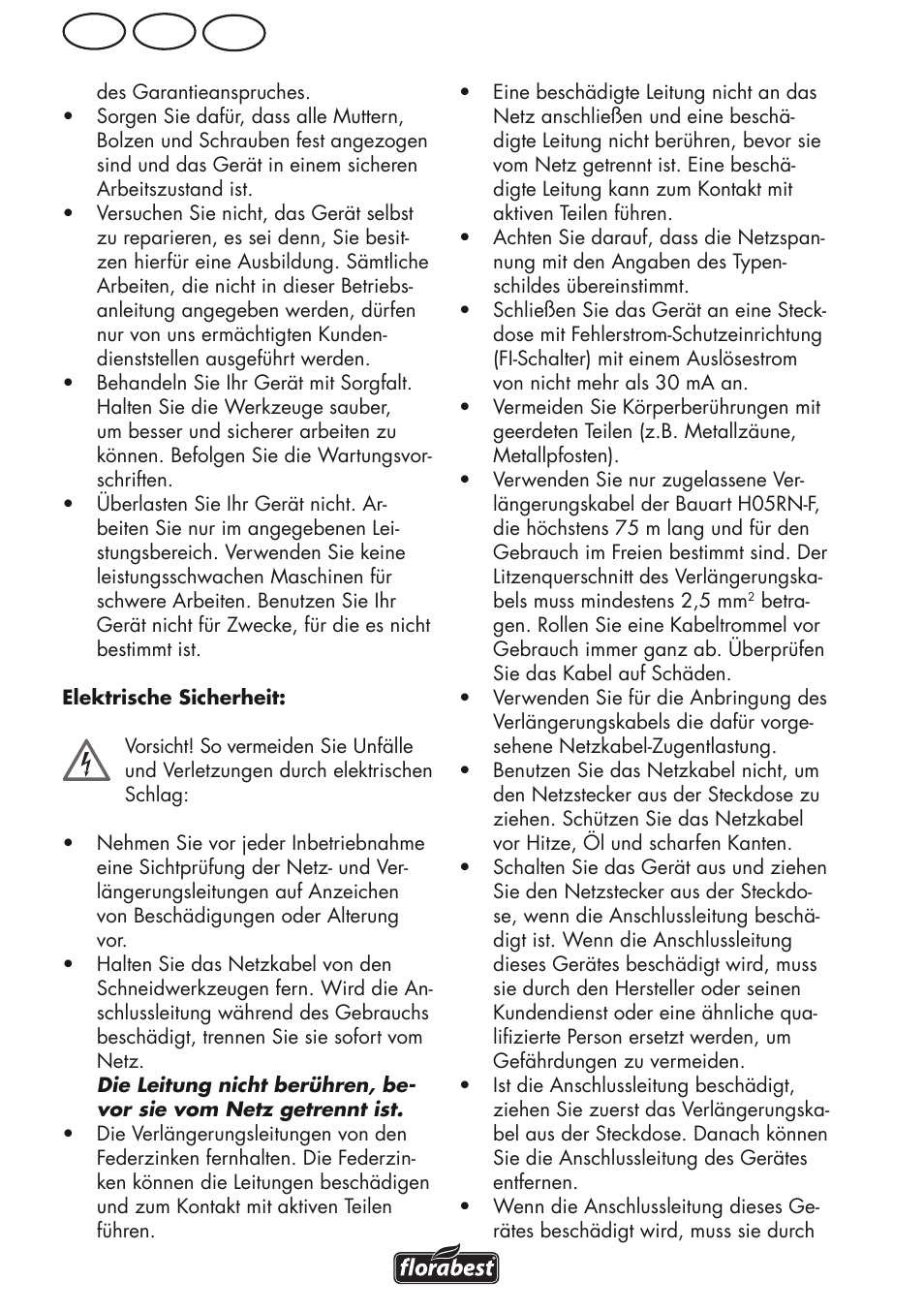Ch at de | Florabest FLV 1200 A1 User Manual | Page 10 / 68