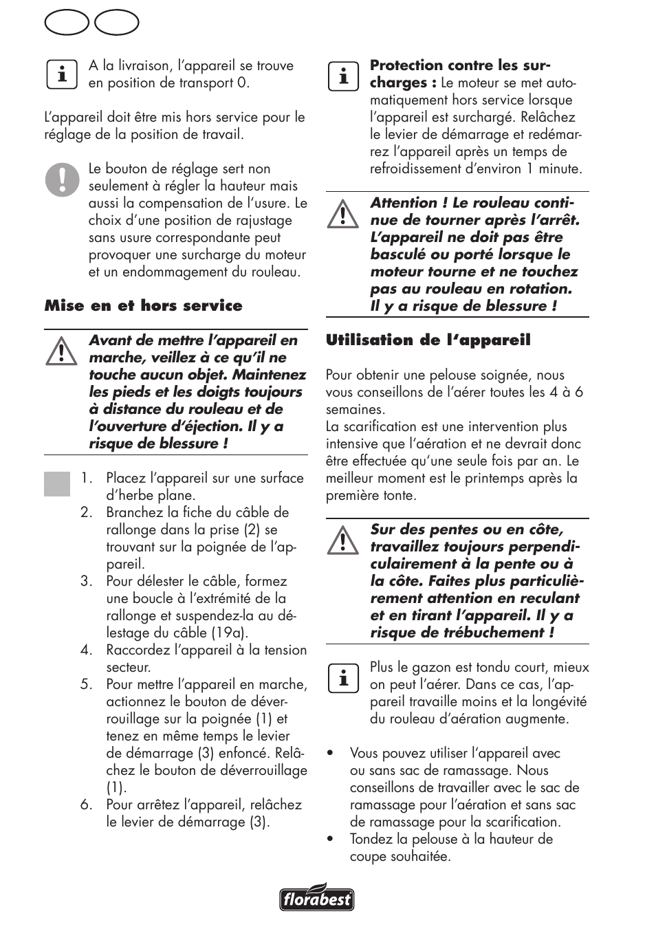 Ch fr | Florabest FLV 1200 A1 User Manual | Page 26 / 68