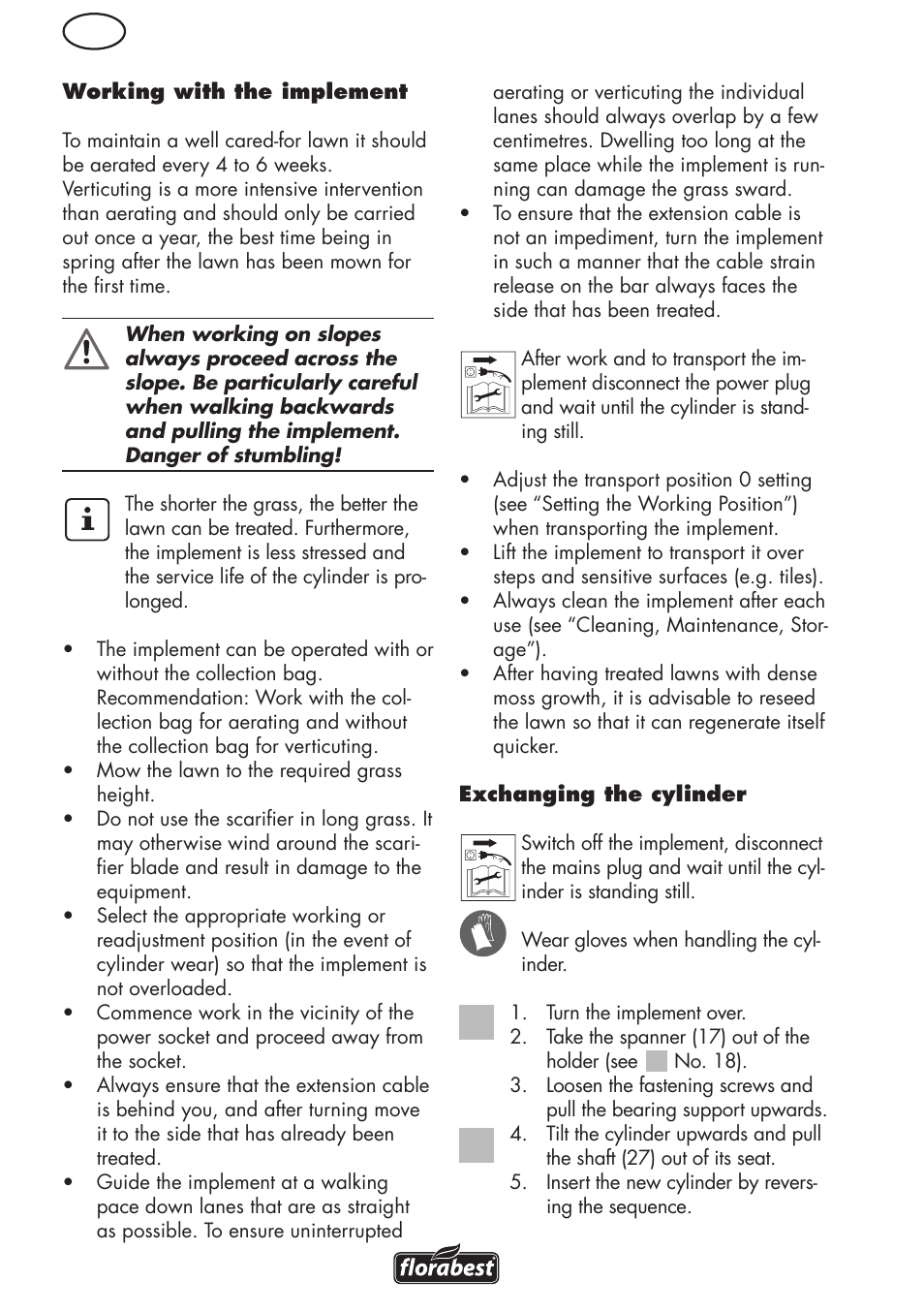 Florabest FLV 1200 A1 User Manual | Page 54 / 68