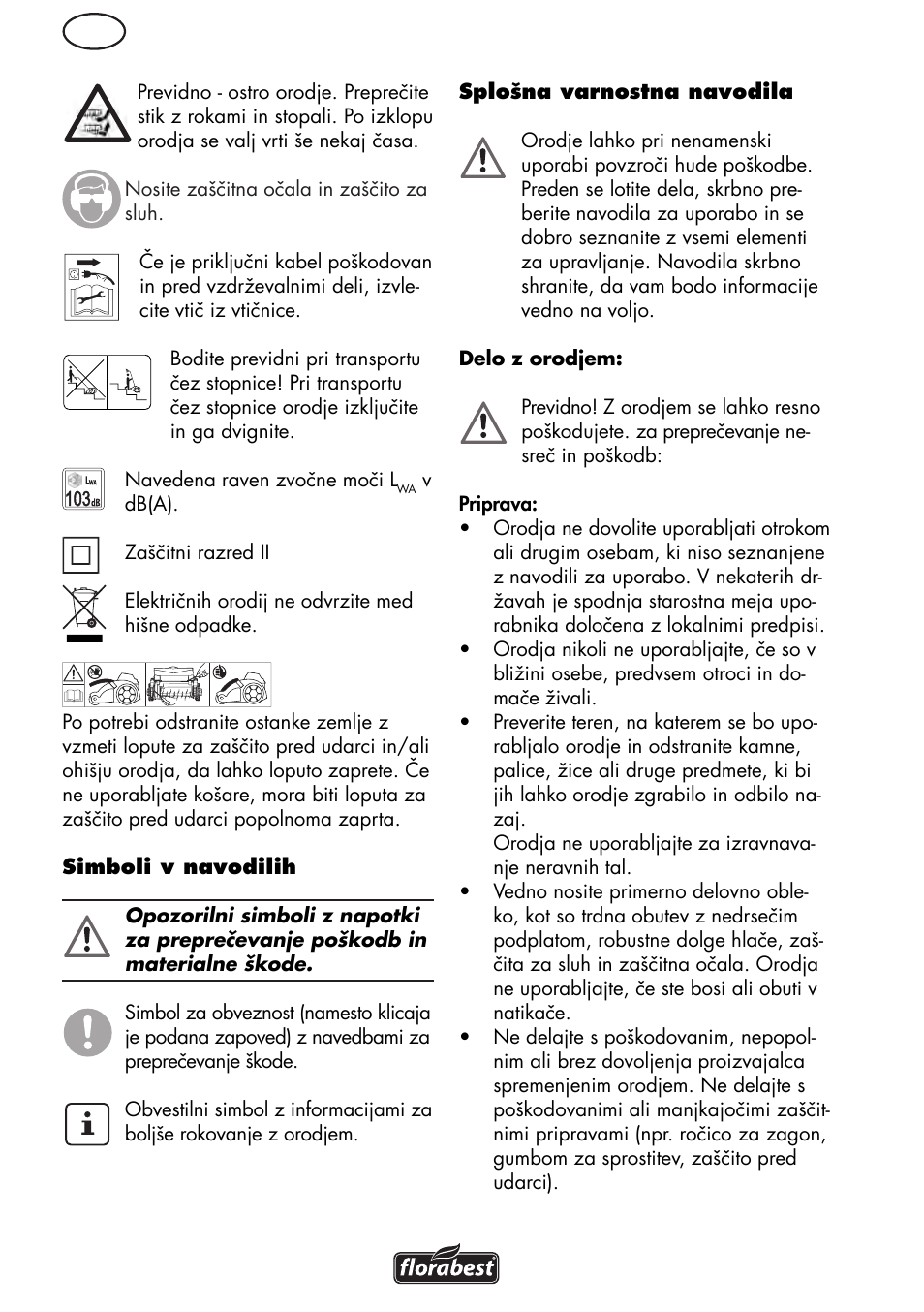 Florabest FLV 1200 A1 User Manual | Page 50 / 108