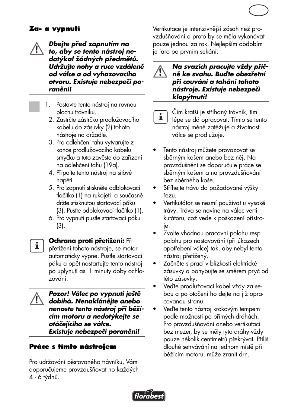 Florabest FLV 1200 A1 User Manual | Page 69 / 108