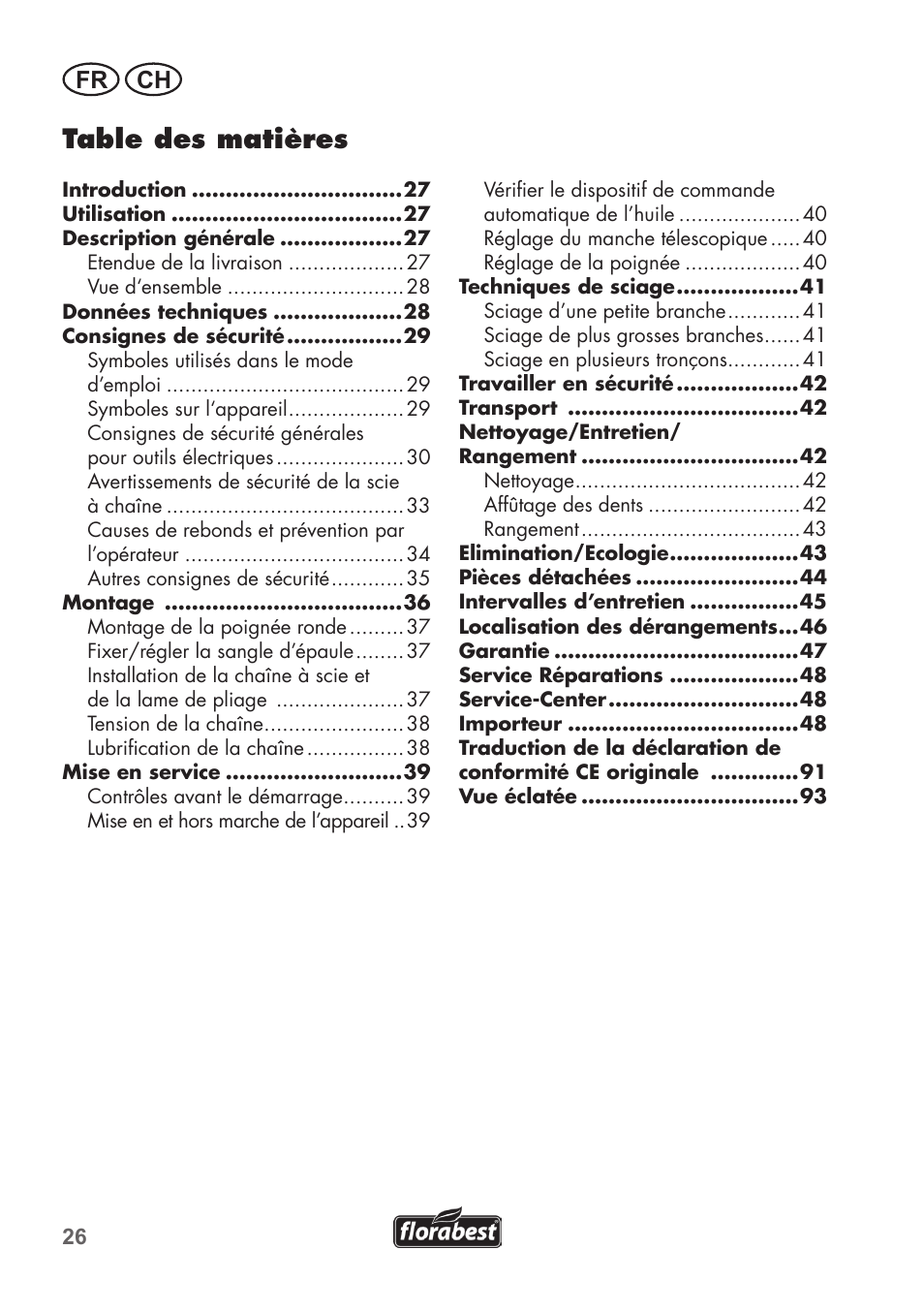 Florabest FHE 710 A1 User Manual | Page 26 / 96
