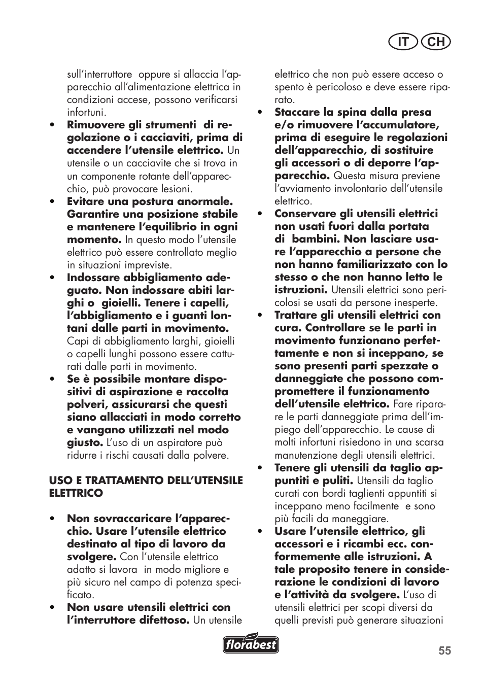 It ch | Florabest FHE 710 A1 User Manual | Page 55 / 96