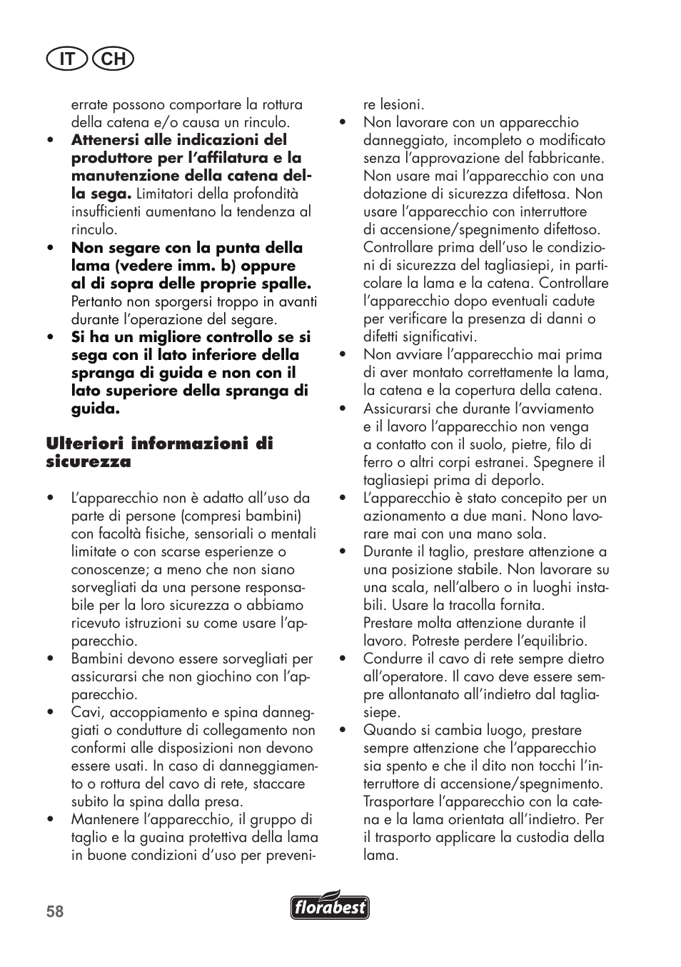 It ch | Florabest FHE 710 A1 User Manual | Page 58 / 96
