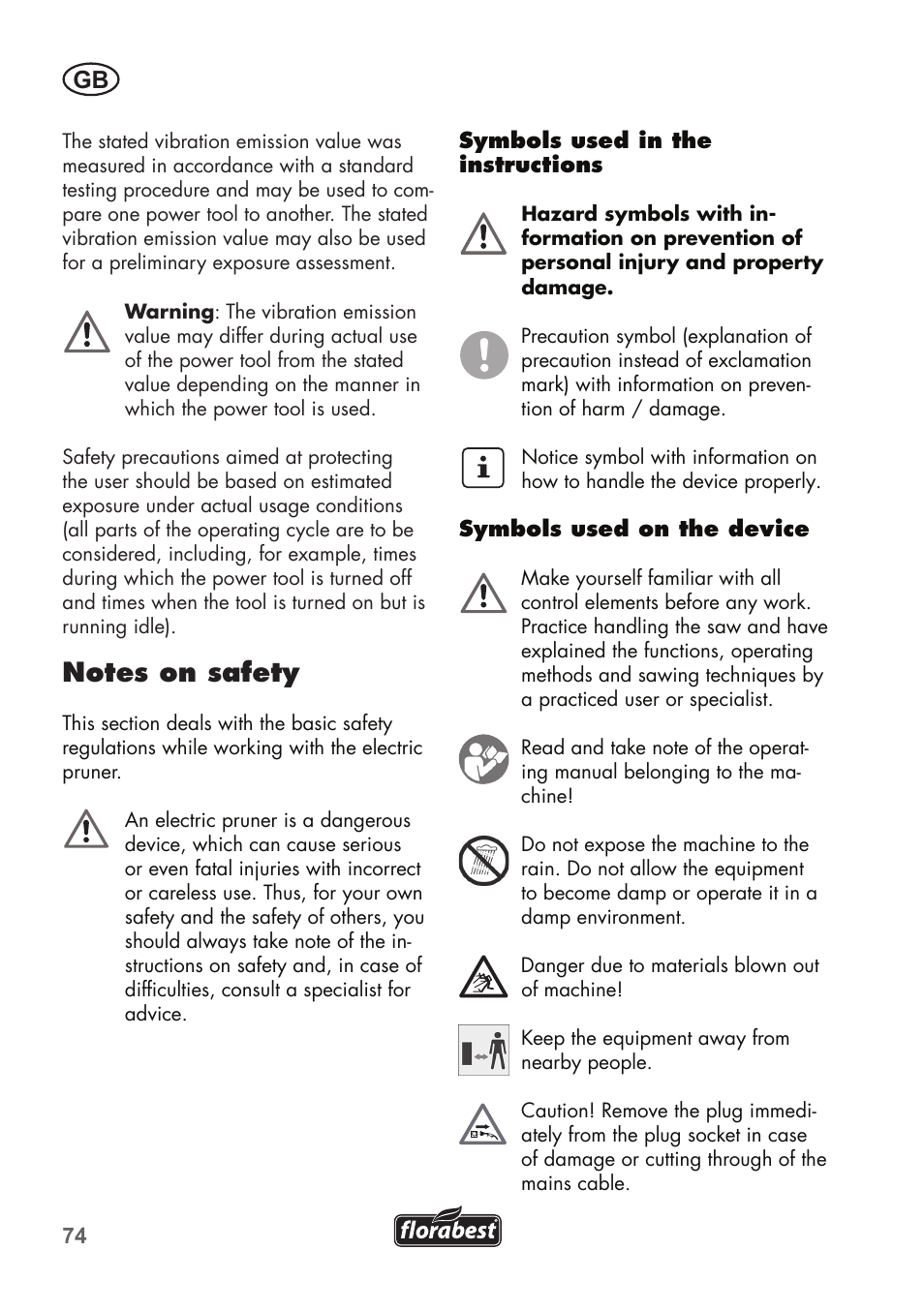 Florabest FHE 710 A1 User Manual | Page 74 / 96