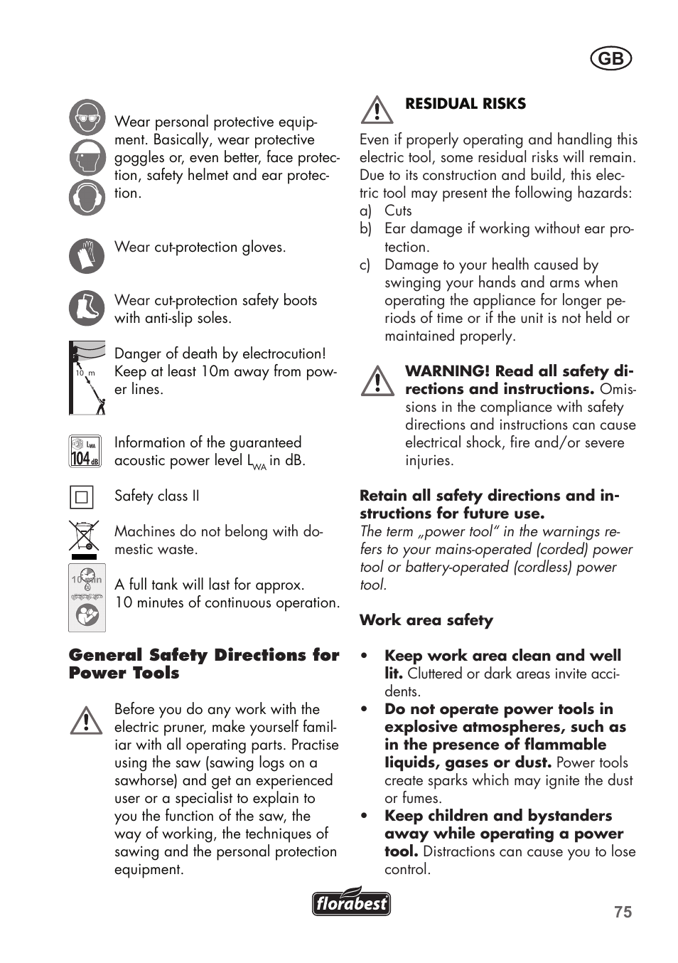 Florabest FHE 710 A1 User Manual | Page 75 / 96