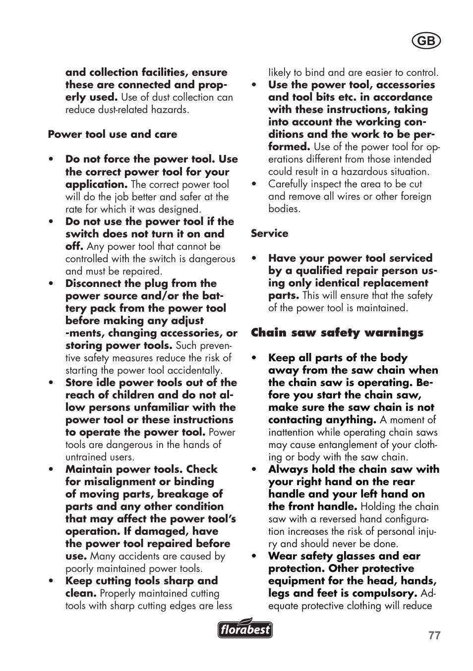 Florabest FHE 710 A1 User Manual | Page 77 / 96