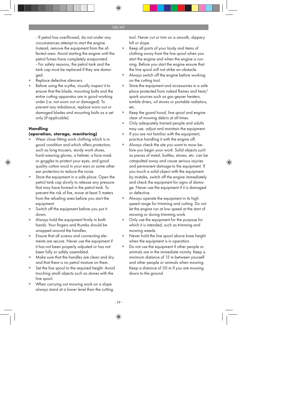 Florabest FBS 43 A1 User Manual | Page 59 / 90
