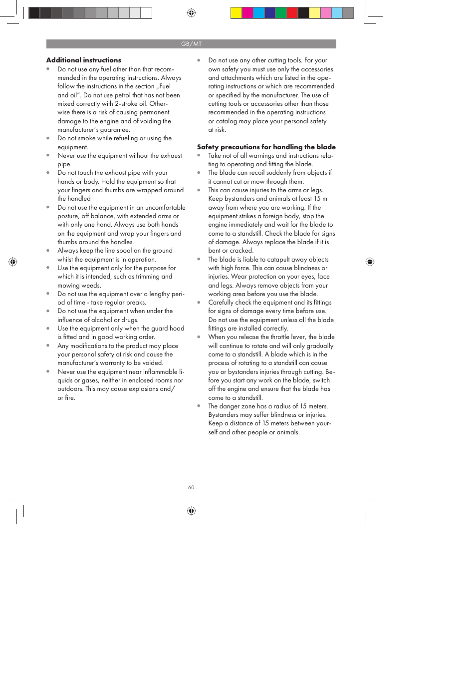 Florabest FBS 43 A1 User Manual | Page 60 / 90