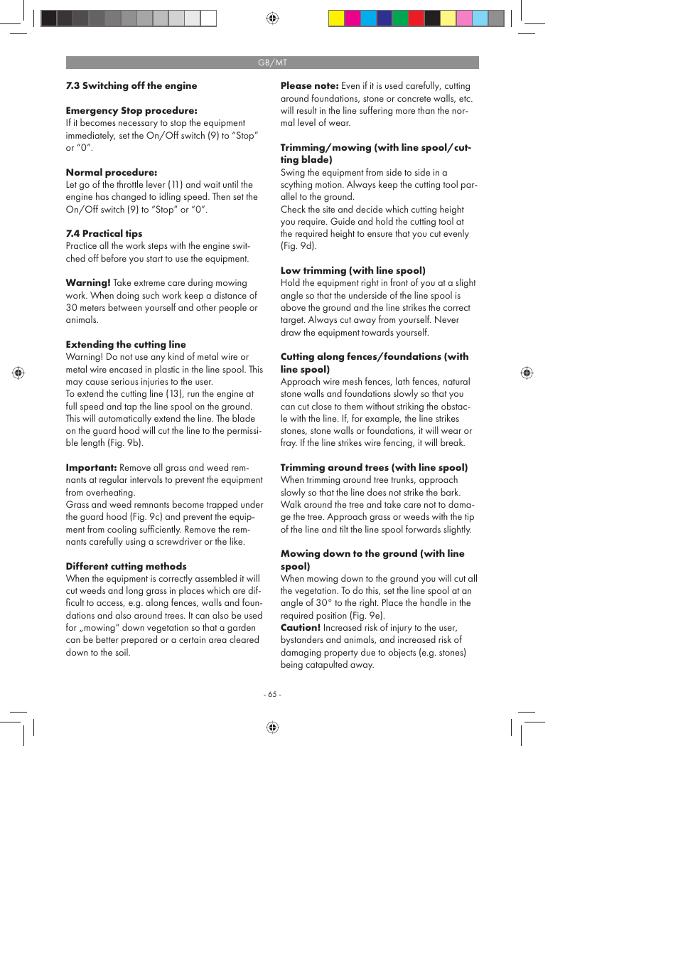 Florabest FBS 43 A1 User Manual | Page 65 / 90