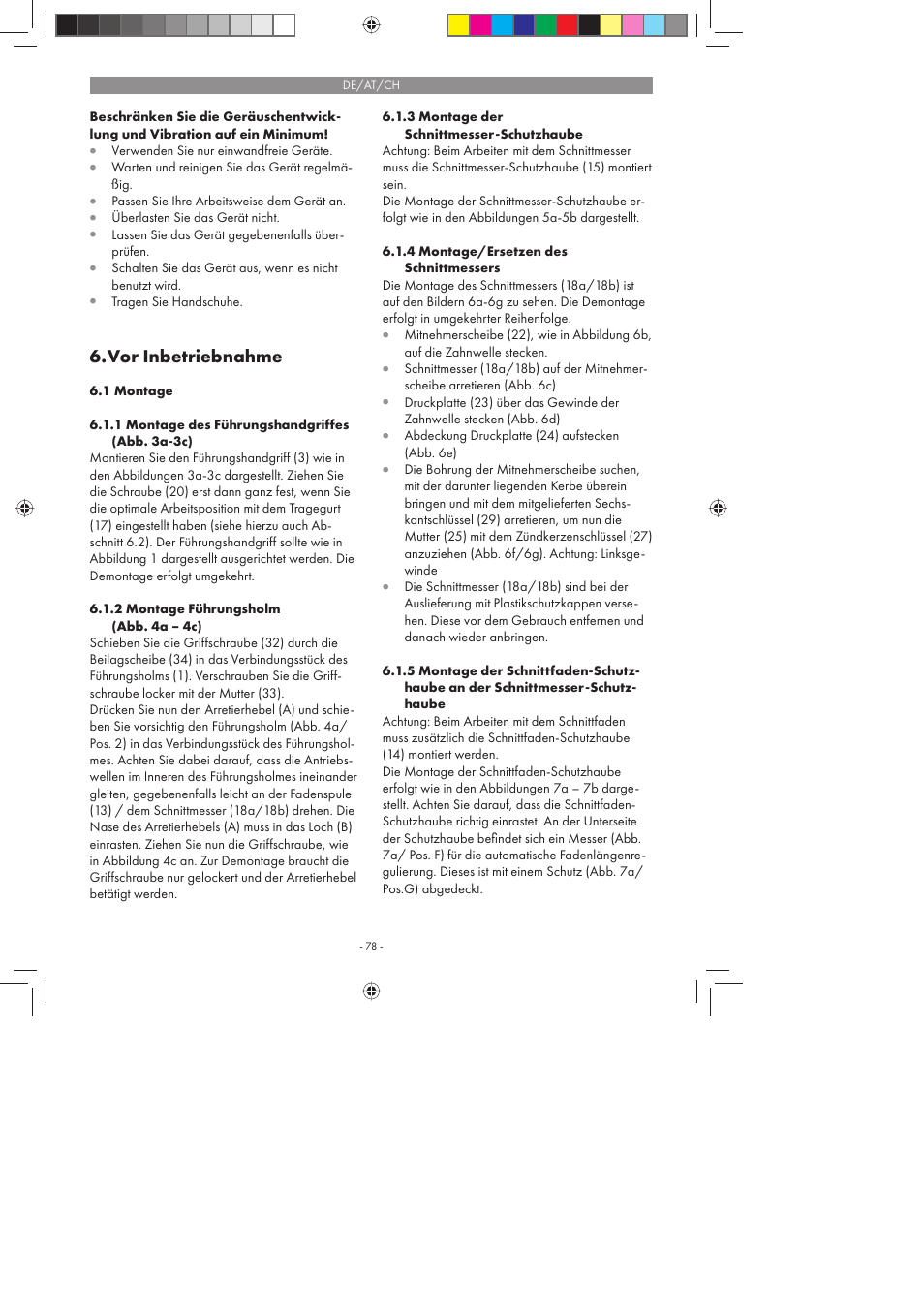 Vor inbetriebnahme | Florabest FBS 43 A1 User Manual | Page 78 / 90