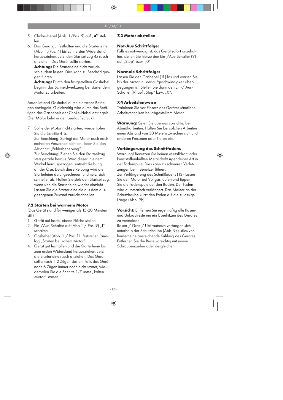 Florabest FBS 43 A1 User Manual | Page 80 / 90