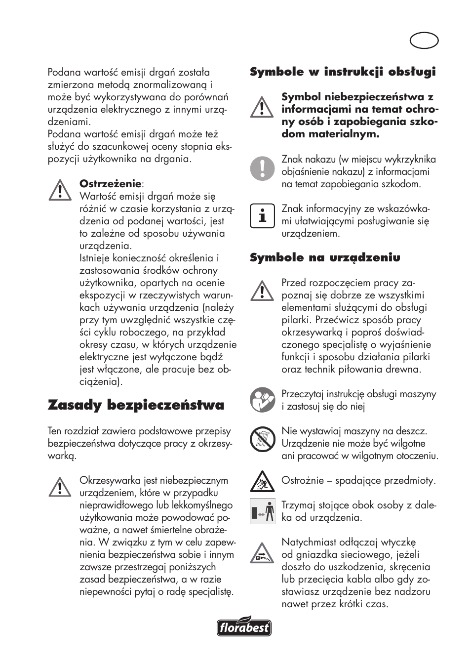 Zasady bezpieczeństwa | Florabest FHE 710 A1 User Manual | Page 27 / 132