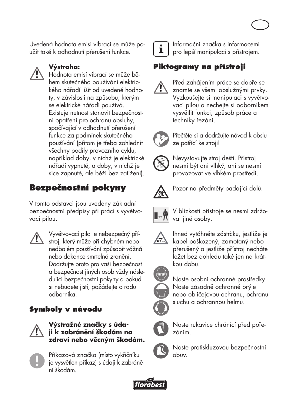 Bezpečnostní pokyny | Florabest FHE 710 A1 User Manual | Page 69 / 132