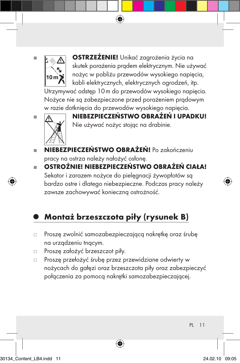 Montaż brzeszczota piły (rysunek b) | Florabest Z28344 User Manual | Page 13 / 36