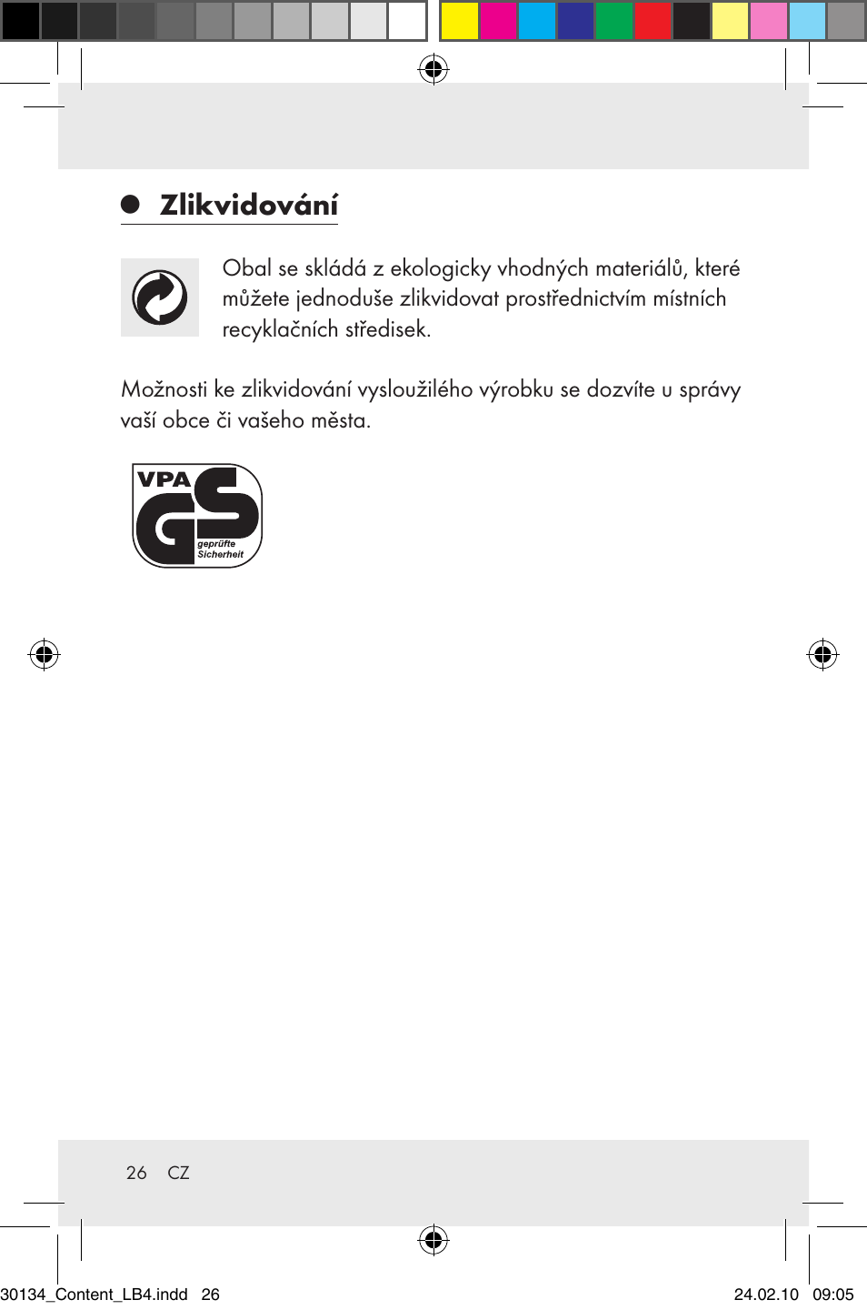 Zlikvidování | Florabest Z28344 User Manual | Page 28 / 36