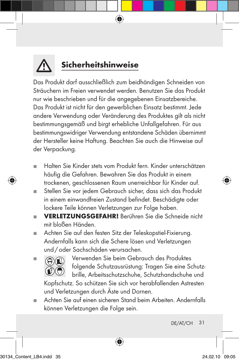 Sicherheitshinweise | Florabest Z28344 User Manual | Page 33 / 36