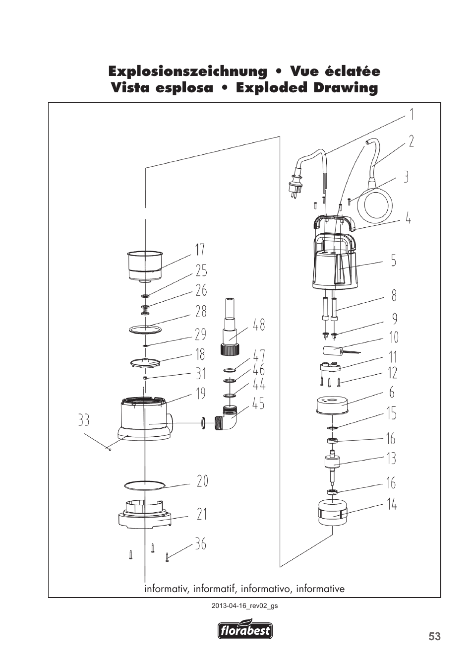 Florabest FTP 400 B2 User Manual | Page 53 / 54