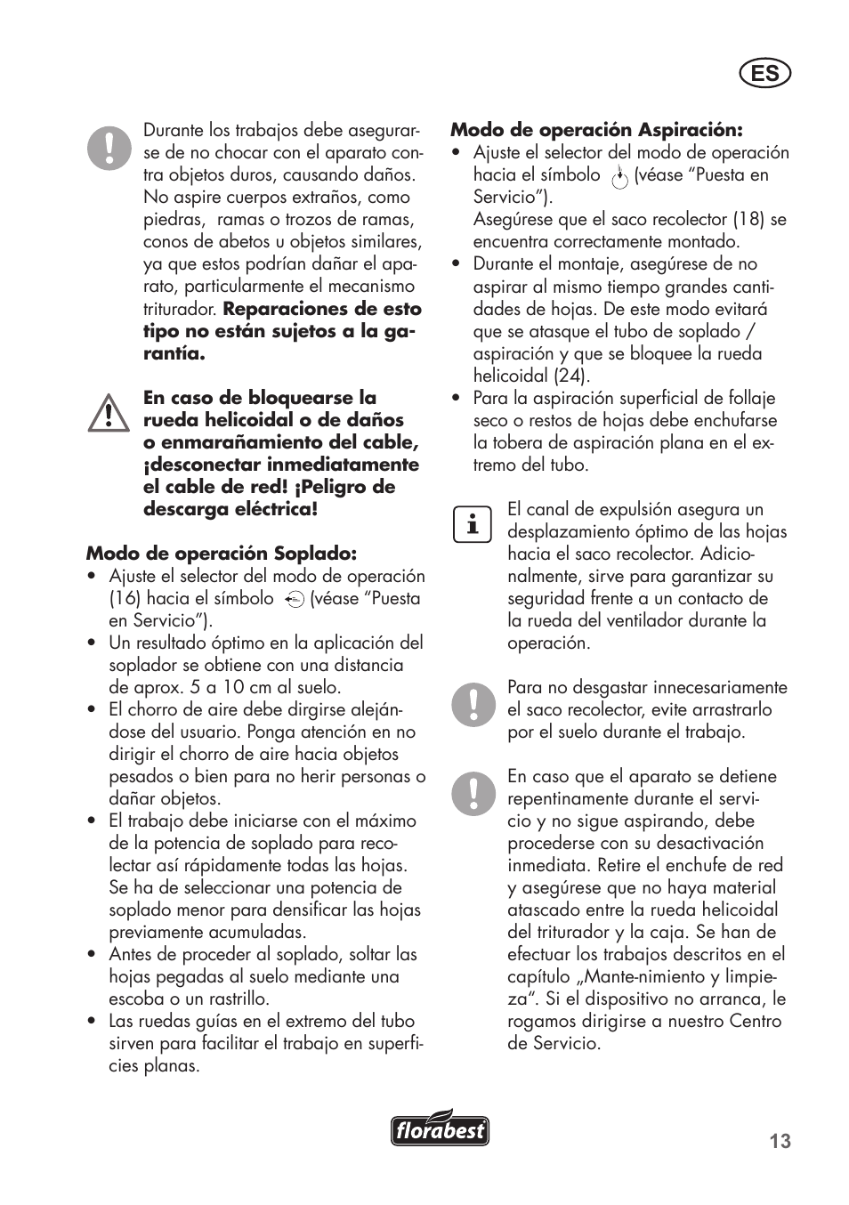 Florabest FLB 2500 A2 User Manual | Page 13 / 70