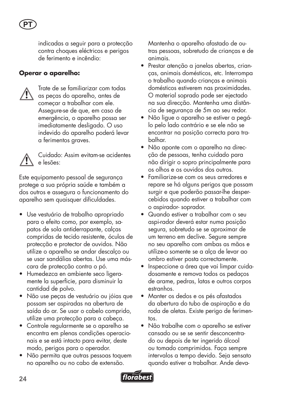 Florabest FLB 2500 A2 User Manual | Page 24 / 70