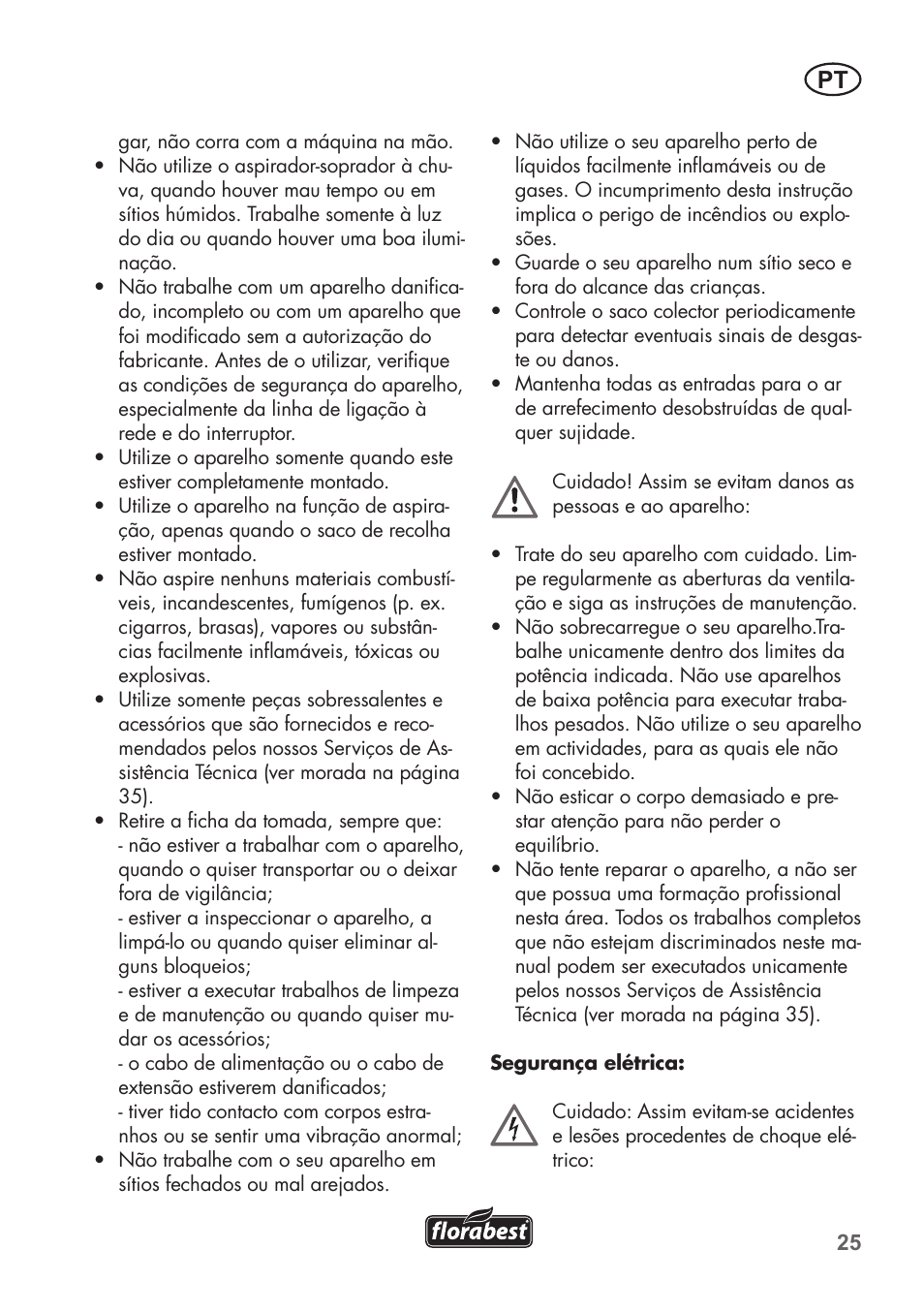 Florabest FLB 2500 A2 User Manual | Page 25 / 70