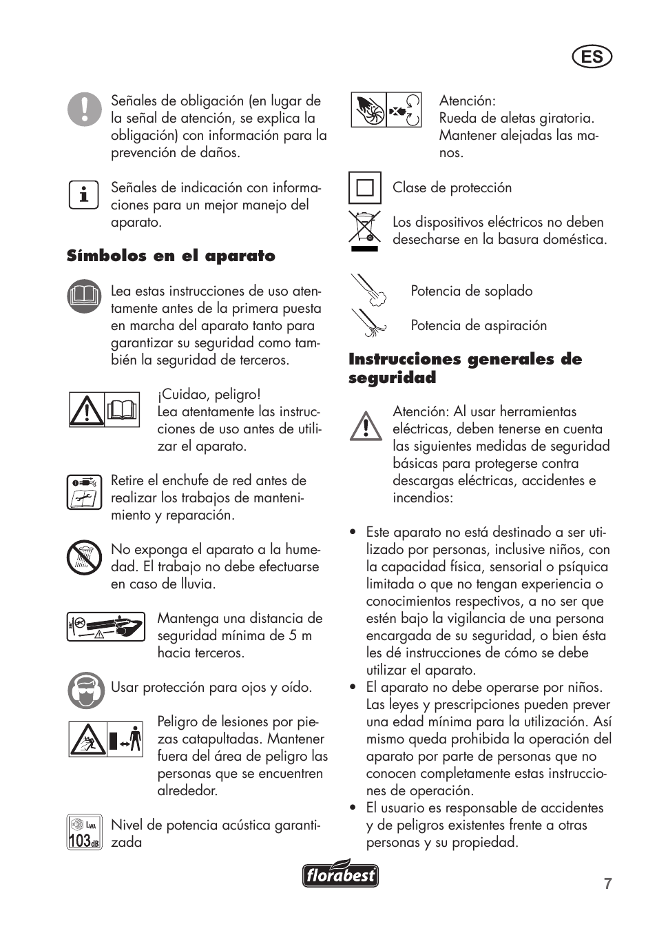 Florabest FLB 2500 A2 User Manual | Page 7 / 70