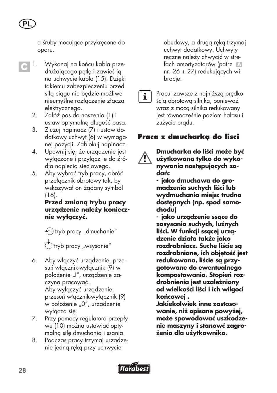 Florabest FLB 2500 A2 User Manual | Page 28 / 114