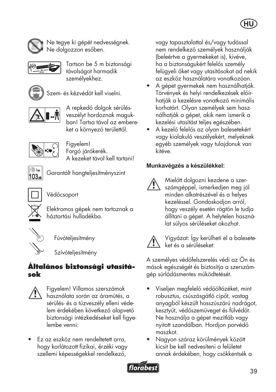 Florabest FLB 2500 A2 User Manual | Page 39 / 114