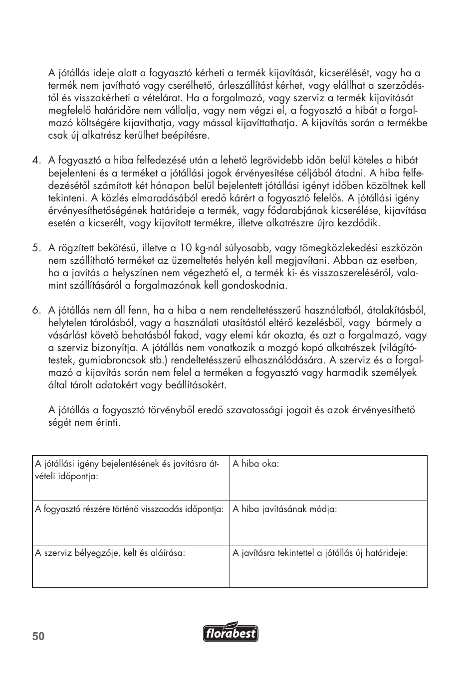 Florabest FLB 2500 A2 User Manual | Page 50 / 114