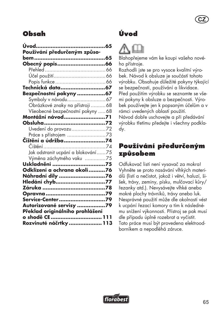 Florabest FLB 2500 A2 User Manual | Page 65 / 114
