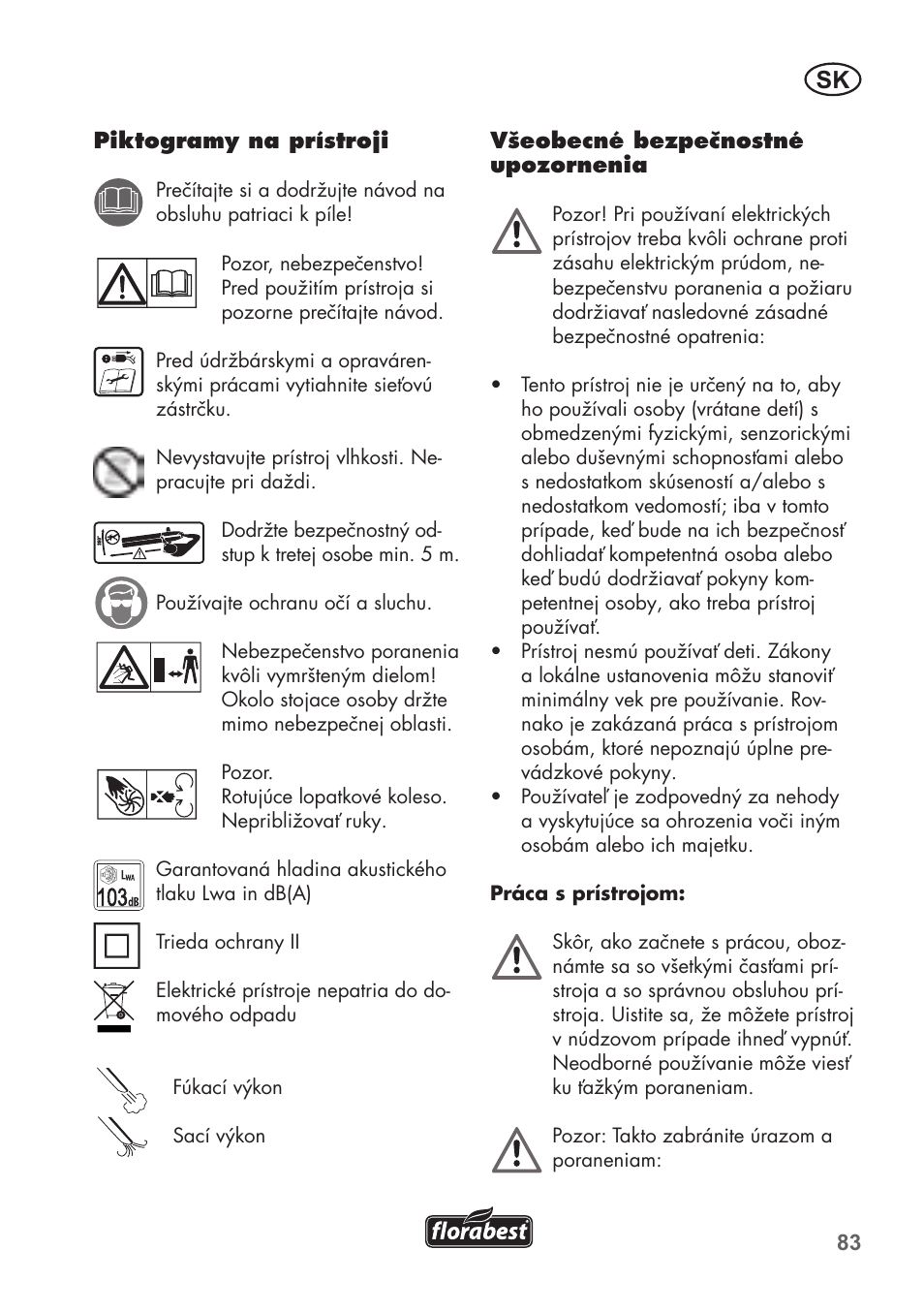 Florabest FLB 2500 A2 User Manual | Page 83 / 114