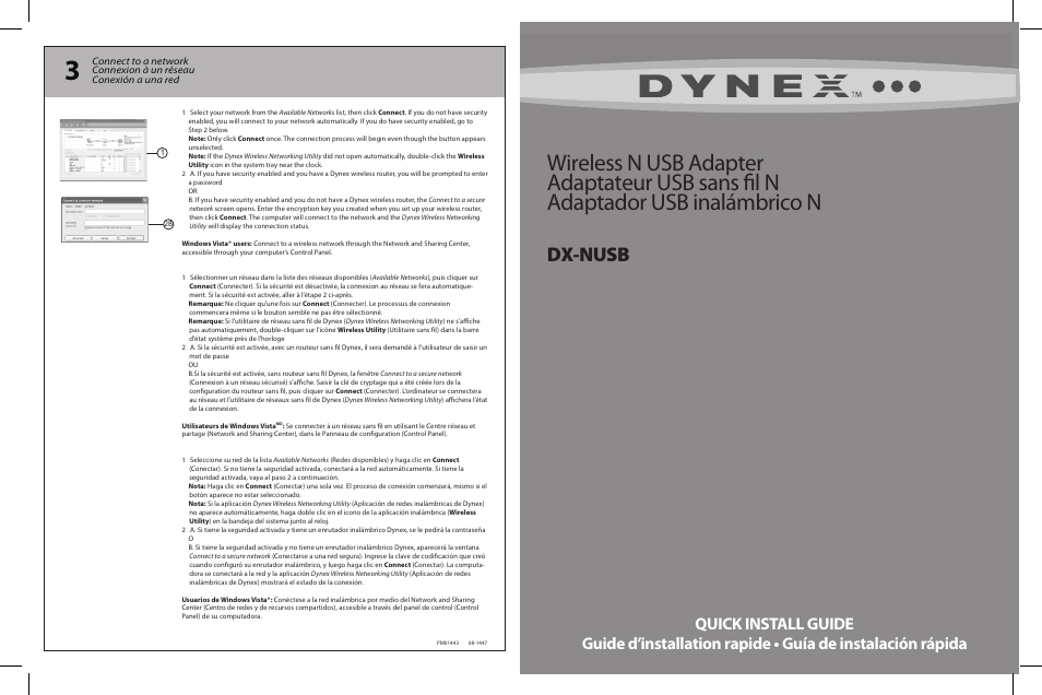 Dynex DX-NUSB User Manual | 2 pages